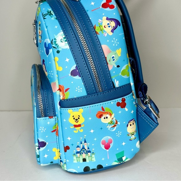 Disney Parks Magic Kingdom Chibi Balloon Allover Print Mini Backpack - Picture 4 of 8
